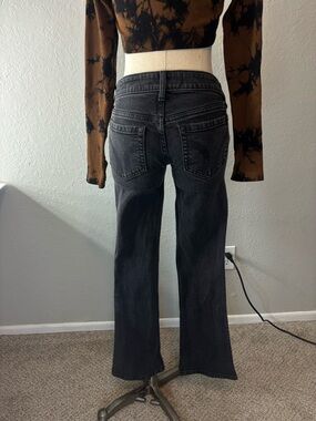 Hollister Washed Black Flare Jeans